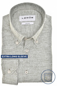 Ledûb Extra Long Sleeve 7 Allover Pattern Button-Down Overhemd Groen
