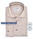 Ledûb Extra Long Sleeve Allover Multi Mini Dot Overhemd Midden Bruin