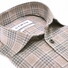 Ledûb Extra Long Sleeve Check Flanel Overhemd Licht Bruin