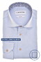 Ledûb Extra Long Sleeve Cotton Non-Iron Subtle Contrast Fabric Overhemd Lichtblauw-Blauw