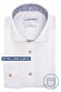 Ledûb Extra Long Sleeve Cotton Non-Iron Subtle Contrast Fabric Overhemd Wit-Blauw