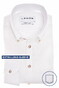 Ledûb Extra Long Sleeve Linnen Cotton Blend Button-Down Overhemd Wit