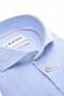 Ledûb Extra Long Sleeve Linnen Look Subtle Contrast Details Overhemd Licht Blauw
