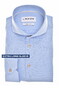 Ledûb Extra Long Sleeve Linnen Look Subtle Contrast Details Overhemd Licht Blauw