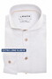 Ledûb Extra Long Sleeve Linnen Look Subtle Contrast Details Overhemd Wit