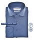 Ledûb Extra Long Sleeve Solid Color Cotton Jersey Stretch Overhemd Midden Blauw