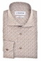 Ledûb Fantasy Abstract Pattern Easy-Iron Cotton Overhemd Licht Bruin