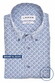 Ledûb Fantasy Circle Star Dot Pattern Short Sleeve Button-Down Shirt Mid Blue