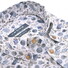 Ledûb Fantasy Leaves Pattern Button-Down Pure Cotton Overhemd Wit-Blauw