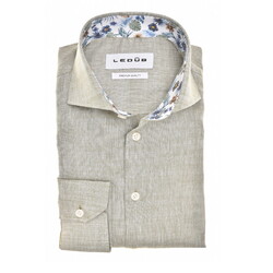 Ledûb Faux-Uni Cotton Linen Shirt Light Green