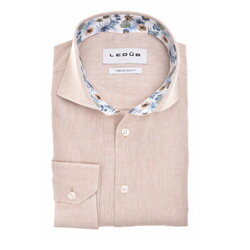 Ledûb Faux-Uni Cotton Linen Shirt Sand