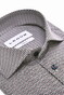 Ledûb Fine Allover Pattern Cotton Stretch Overhemd Donker Rood