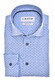 Ledûb Fine Allover Pattern Easy-Iron Cotton Overhemd Licht Blauw
