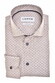 Ledûb Fine Allover Pattern Easy-Iron Cotton Overhemd Licht Bruin