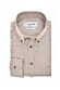 Ledûb Herringbone Fine Pattern Button-Down Overhemd Licht Bruin