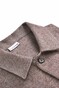 Ledûb Herringbone Flanel Overshirt Donker Bruin