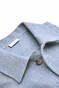 Ledûb Herringbone Flanel Overshirt Midden Blauw