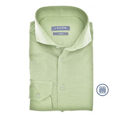 Ledûb Knitted Slim-Fit Sophistication Overhemd Licht Groen