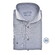 Ledûb Knitted Slim-Fit Sophistication Overhemd Midden Blauw Melange