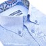 Ledûb Linen-Cotton Blend Faschion Collar Overhemd Licht Blauw