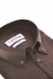Ledûb Long Sleeve Jersey Cotton Stretch Polo Donker Bruin