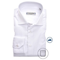 Ledûb Longer Sleeve Modern Fit Overhemd Wit