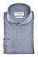 Ledûb Modern Active Stretch Piqué Ton-sur-Ton Details Overhemd Midden Blauw