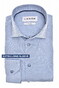 Ledûb Modern Fine Abstract Pattern Extra Long Sleeve 7 Comfort Fabric Overhemd Midden Blauw