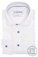 Ledûb Modern Fine Twill Cotton Non-Iron Overhemd Wit-Blauw