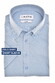 Ledûb Modern FIt Button-Down Fine Jersey Polo Licht Blauw