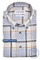 Ledûb Multi Check Button-Down Cotton Linnen Short Sleeve Overhemd Donker Blauw