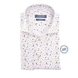 Ledûb Multicolor Dot Ensemble Overhemd Blauw-Oranje