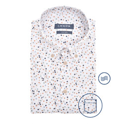 Ledûb Multicolor Dot Ensemble Overhemd Blauw-Oranje