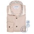 Ledûb Multitone Collar Contrast Overhemd Licht Bruin