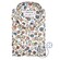 Ledûb Natural Inspired Leaf Pattern Overhemd Bruin-Zand