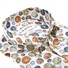 Ledûb Natural Inspired Leaf Pattern Shirt Brown-Sand