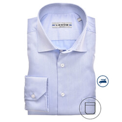Ledûb Non Iron Uni Regular Fit Overhemd Licht Blauw