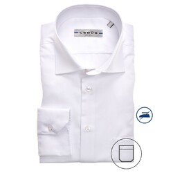 Ledûb Non Iron Uni Regular Fit Overhemd Wit