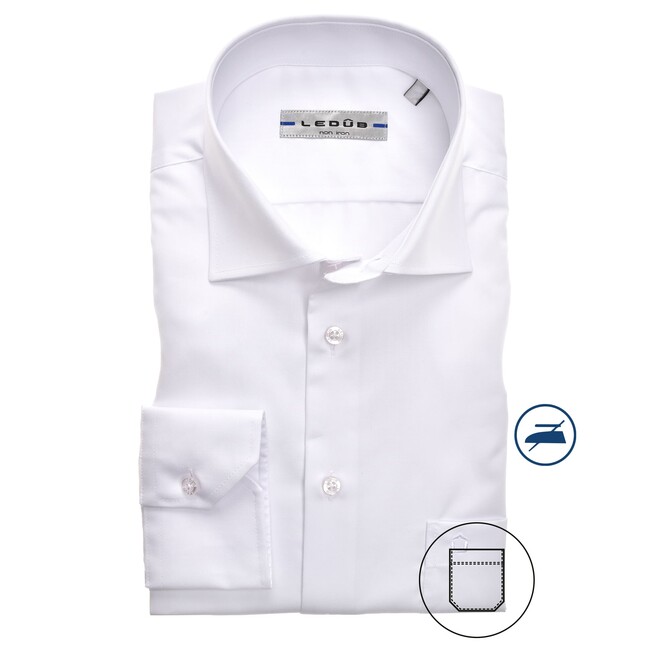 Ledûb Non Iron Uni Regular Fit Shirt White