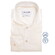 Ledûb Plain Color Non-Iron Cotton Subtle Detail Overhemd Antiekwit-Zand