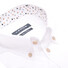 Ledûb Plain Dot Collar Contrast Overhemd Wit-Bruin