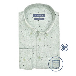 Ledûb Printed Fantasy Ensemble Overhemd Licht Groen