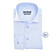 Ledûb Printed Herringbone Fantasy Overhemd Licht Blauw