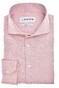 Ledûb Pure Cotton Fine Allover Pattern Overhemd Rood