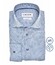 Ledûb Pure Cotton Fine Dot Sophistication Overhemd Midden Blauw