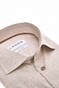 Ledûb Pure Cotton Fine Dot Sophistication Overhemd Midden Bruin