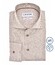 Ledûb Pure Cotton Fine Dot Sophistication Overhemd Midden Bruin