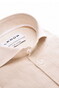 Ledûb Pure Cotton Linnen Look Subtle Contrast Details Overhemd Zand