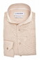 Ledûb Pure Cotton Linnen Look Subtle Contrast Details Overhemd Zand