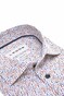 Ledûb Refined Leaf Print Shirt Overhemd Blauw-Rood